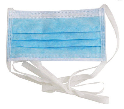 3 Ply Blue Disposable Tie On Surgical Masks